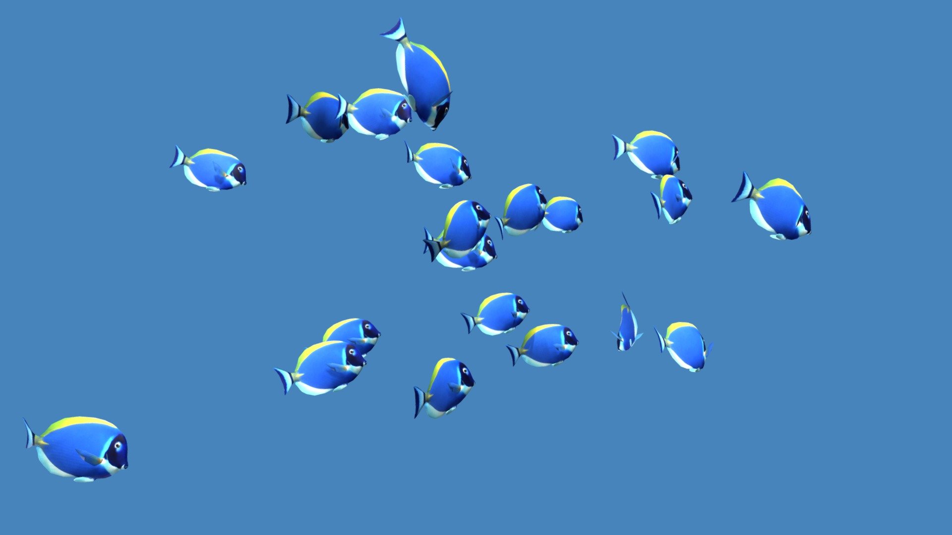 Before purchasing this model, you can free download Emperor Angelfish and try to import it. 



Schooling Blue Tangs



20 fish

Loop 30sec. 



Blue and Yellow fish: https://skfb.ly/6UUZo

Only Yellow fish: https://skfb.ly/6UIBZ



Dear Blender Users If you have any problems importing into a Blender, please email me, this problem is solved. To contact me use the link in the top right corner of my main Sketchfab page (LinkedIn or Behance) 3d model