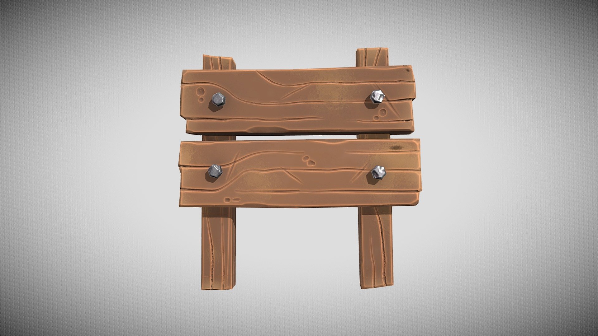 This is a wooden signs. This model is created with blender and substance painter. This is a Game ready asset 3d model