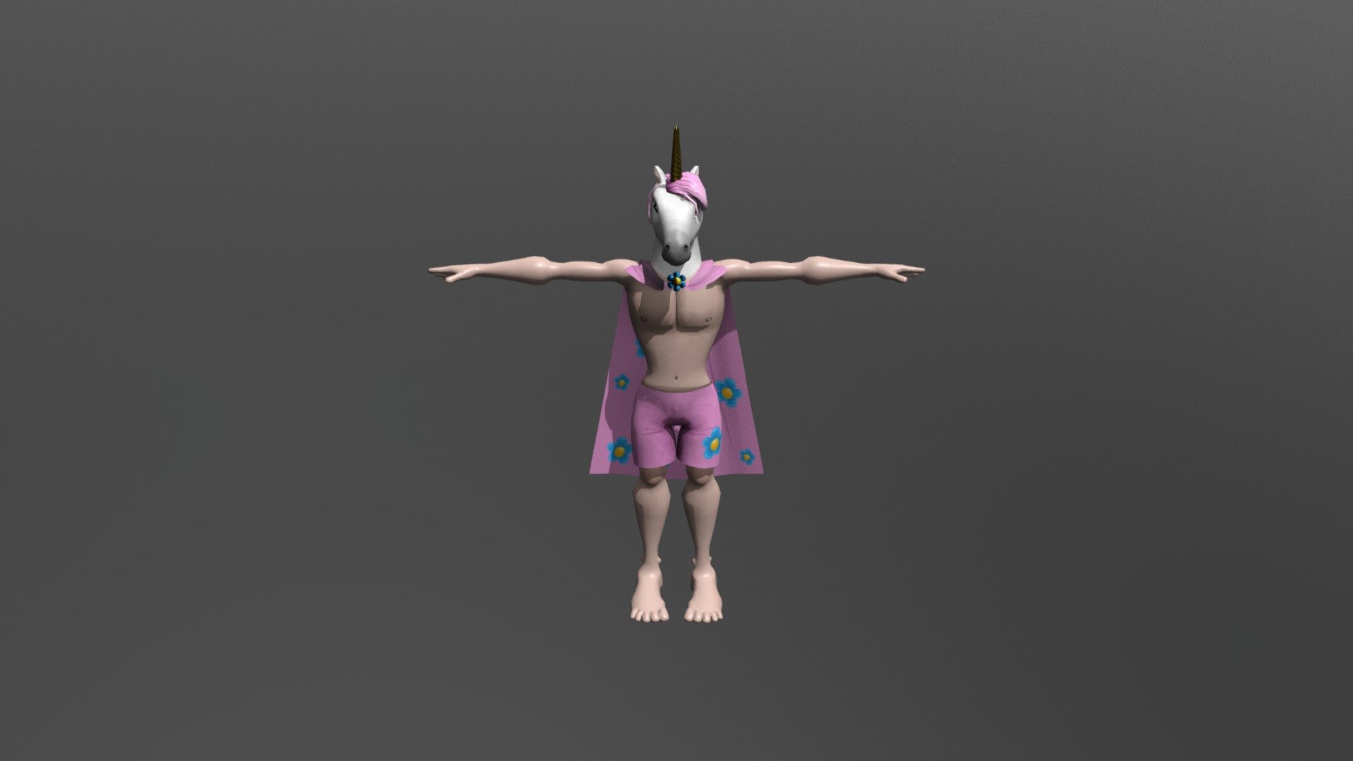 Main character made for a GameJam videogame 3d model