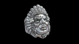 Indian Chief Warrior Ring