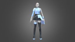 Clothing (Seraphine clothes, lol, seraphine, cartoon, lowpoly