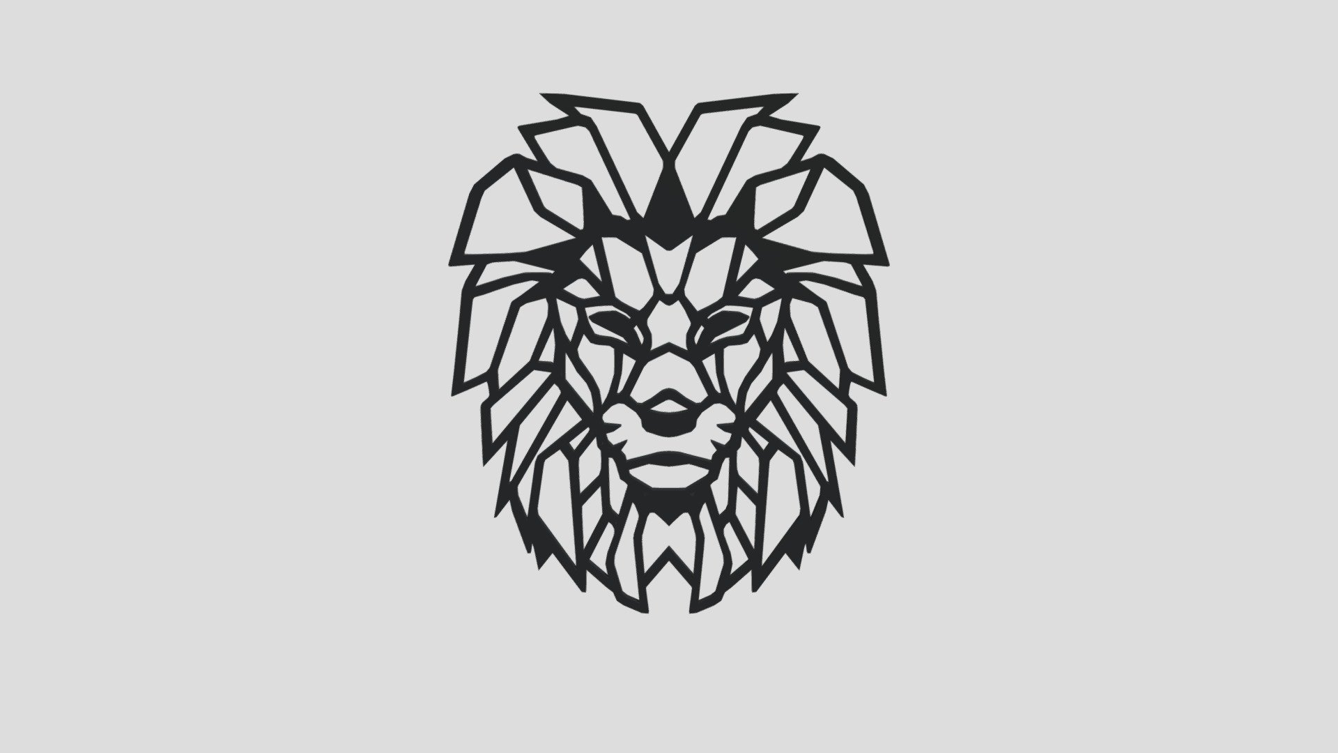 Lion head abstract panel for wall

Mid-poly model for decor.
Rendered on CoronaRenderer_3.2_3dsmax
Dimensions: 21x357x441mm
Polygons: 16 484
Vertices: 16 367
Including in Max &amp; obj formats

Saved in 3Ds Max 2013 - Liohead decor - 3D model by Sherzod_Ruziyev 3d model