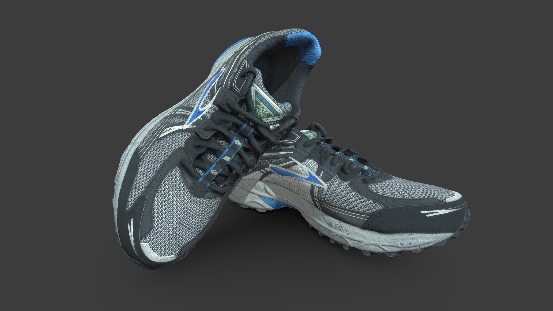 Since there was a longer break between my last photogrammetry sessions, I decided to try something new. The 3D object is a photoscan of the Brooks Adrenalin GTS running shoe 3d model