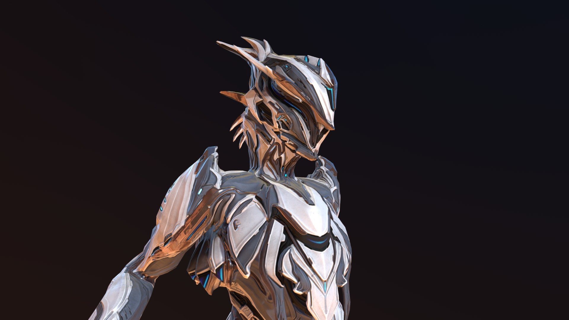 Skin and alt helmet for character Zephyr and model swap for Galatine(Heavy Blades). Original character and body mesh belongs to Digital Extremes - Strafe Zephyr Skin and alt helmet V3 - 3D model by prosetisen 3d model