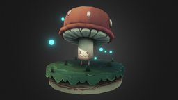 Monster Mushroom mushroom, pokemon, mob, pokemonmodel, pokemon3d, gamedesigner, ragnarock, maya, photoshop, lowpoly, mobile, gamecharacter