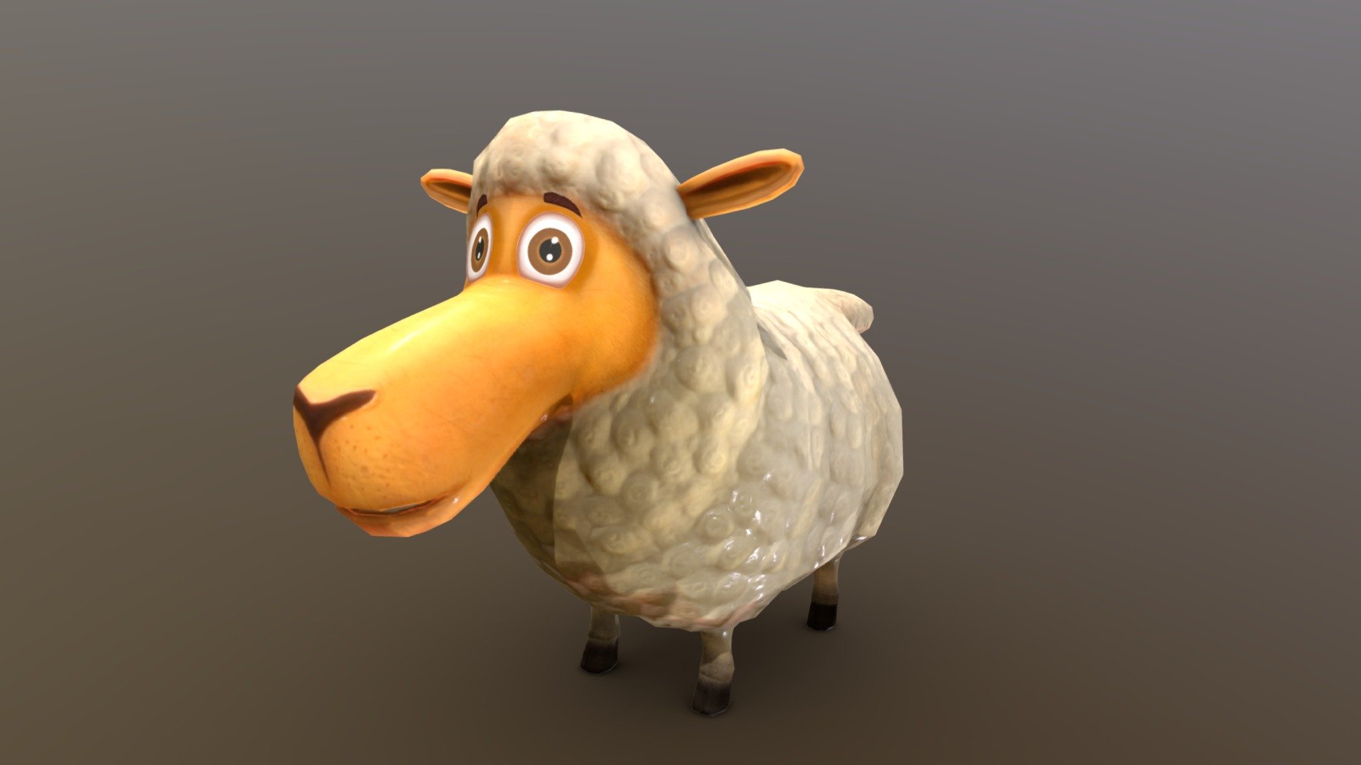 Low poly Cartoon Sheep model. Ready for rig.
Texture- Hand painted 2K 
Eye style of this model is ( patch )
Tris- 2560 - Sheep - Buy Royalty Free 3D model by cgwings (@chandansingh512) 3d model