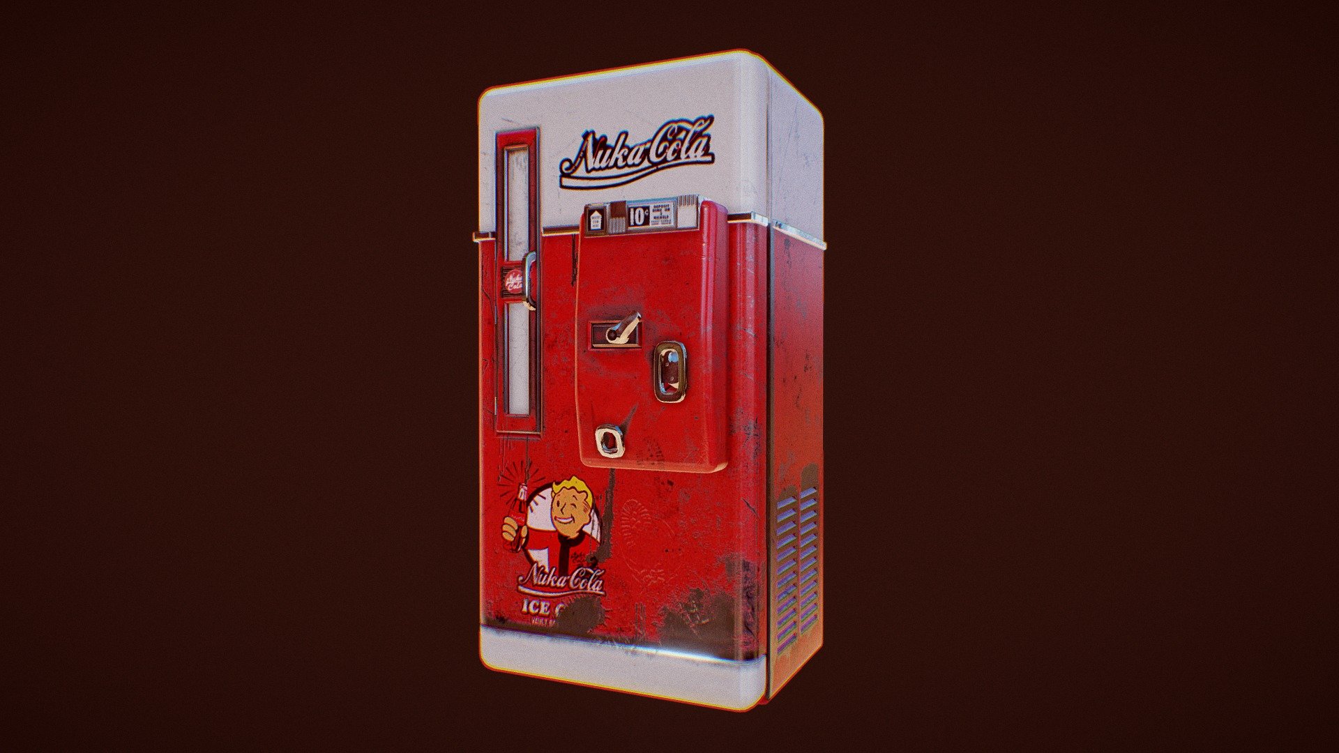 Fan made Nuka Cola vending machine. First impressions of Quixel Suite 2 3d model