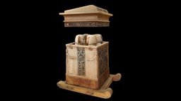 Alabaster Canopic Chest of Tutankhamen egypt, coffin, tut, amarna, ancient-egypt, tutankhamun, ancient_egypt, king_tut, tutankhamen, howard_carter, 18th_dynasty, 18th-dynasty