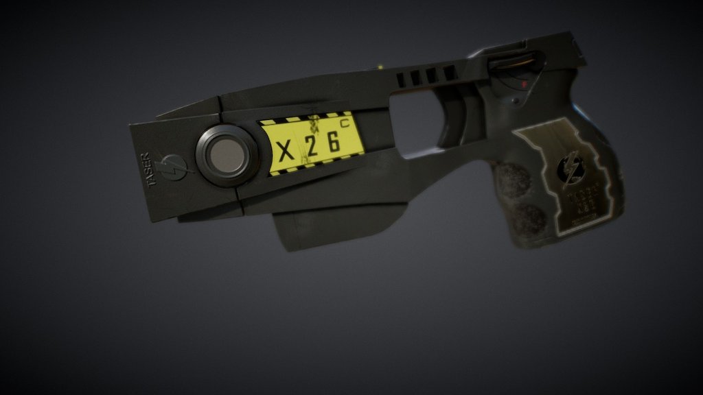 Wk4 - Taser X26c Gun - 3D model by BDanley 3d model