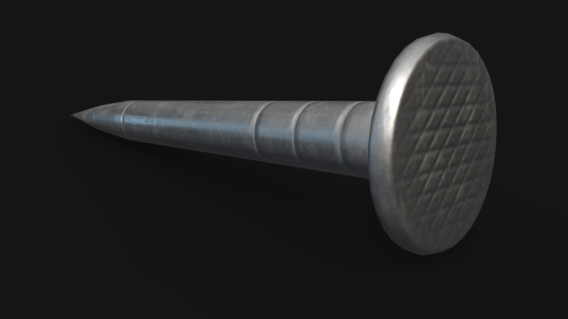 A nail to replace the nailgun's original Goldsrc model.

For Jabroni Brawl: Episode 3. https://store.steampowered.com/app/869480/Jabroni_Brawl_Episode_3/

Modelled in Blender, baked in Marmoset Toolbag, textured in Substance Painter 3d model