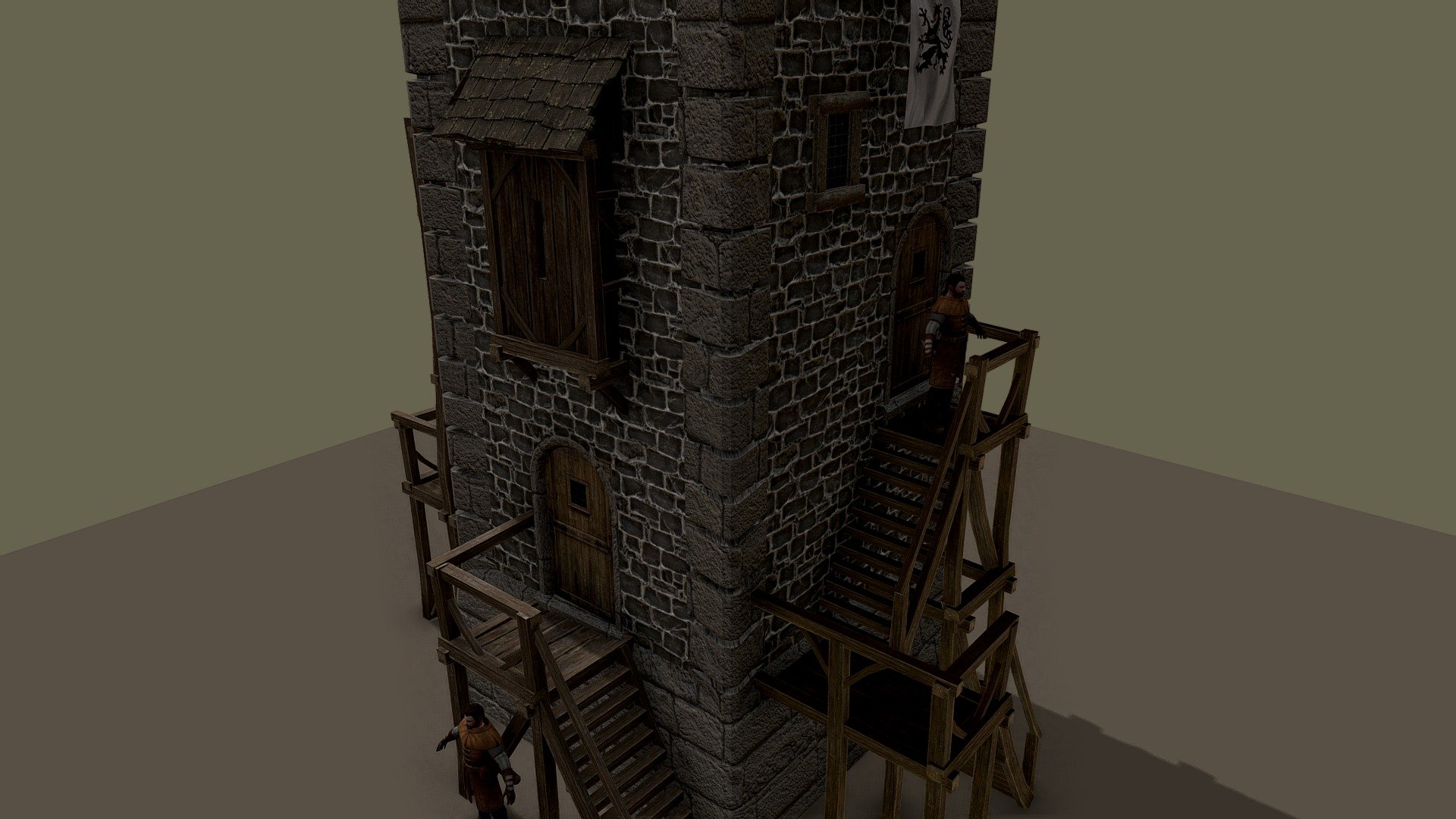 Tower Sketchfab - 3D model by Peter Leban (@Pjotruska) 3d model
