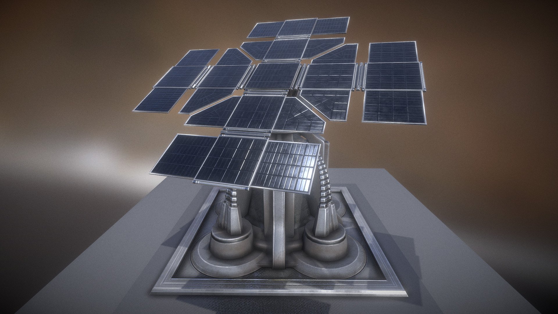 Here is my futuristic solar power tower with build-up animation. I modelled and texture this tower in 3d-coat. 









How it looks in Blender: https://www.youtube.com/watch?v=CXpXUXHccf4  

Created with Blender

3dhaupt.com - Futuristic Solar Power Tower - Buy Royalty Free 3D model by 3DHaupt (@dennish2010) 3d model