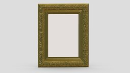 Classic Frame 05 room, victorian, frame, grand, luxury, vintage, classic, vr, ar, general, gallery, decor, picture, museum, realistic, old, accent, carved, baroque, classical, housewares, rococo, 3d, design, house, decoration, interior, wall
