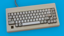 Keyboard Vintage computer, hd, prop, vintage, retro, gameprop, new, classic, 80s, oldscool, realistic, 90s, typing, asset, gameasset, keyboard, 2022, 3dee