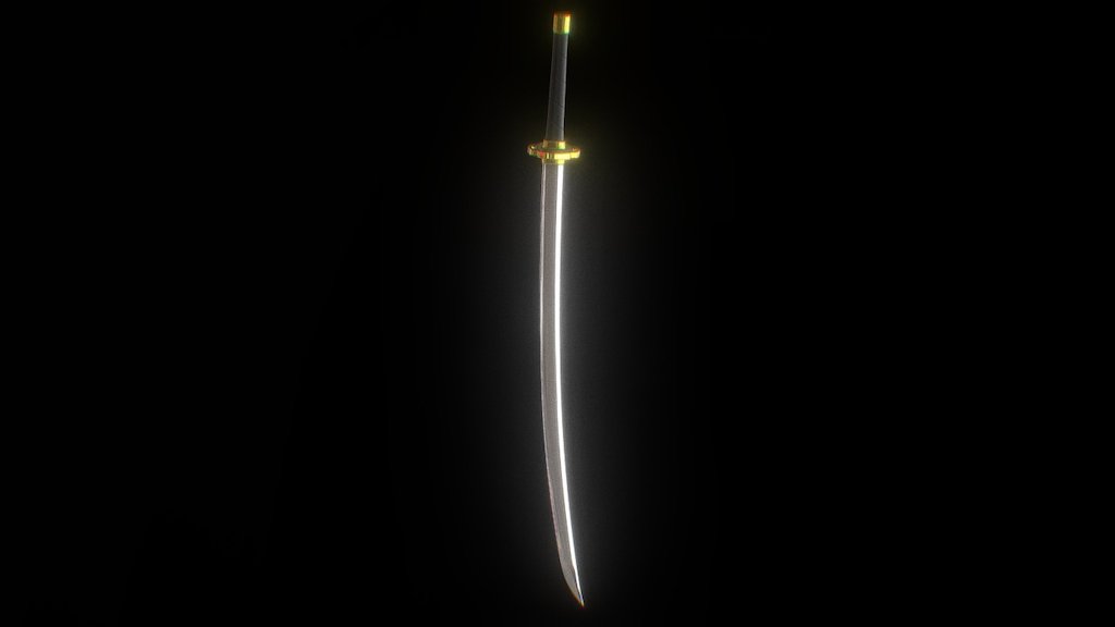 Japanese Sword Sample - Sword - Download Free 3D model by coin911 3d model