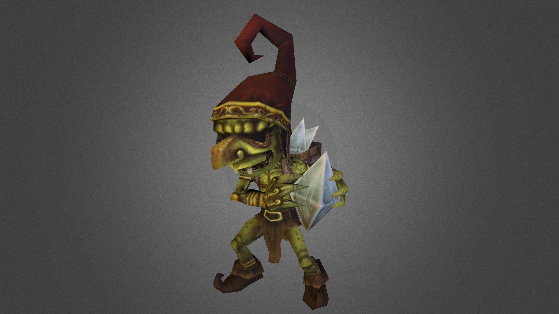 860 Tris
512x512 diffuse handpainted - Gnome - 3D model by vicentemolina 3d model