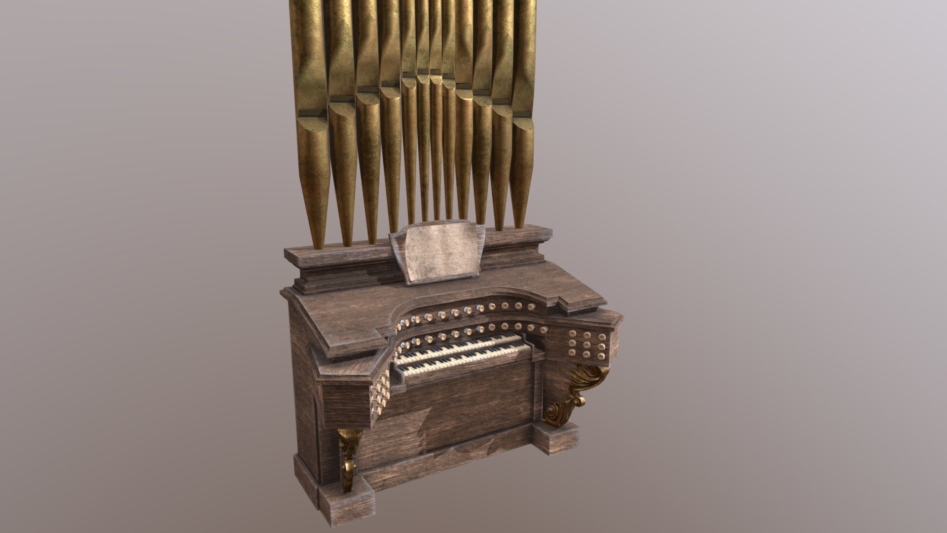 Organ - 3D model by pixeldog4ever 3d model