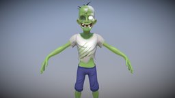 Stylized Low Poly Zombie gross, pose, dead, t, apocalypse, ready, enemy, animating, ai, buy, tpose, walkingdead, enemyzombie, character, lowpoly, poly, shop, zombie