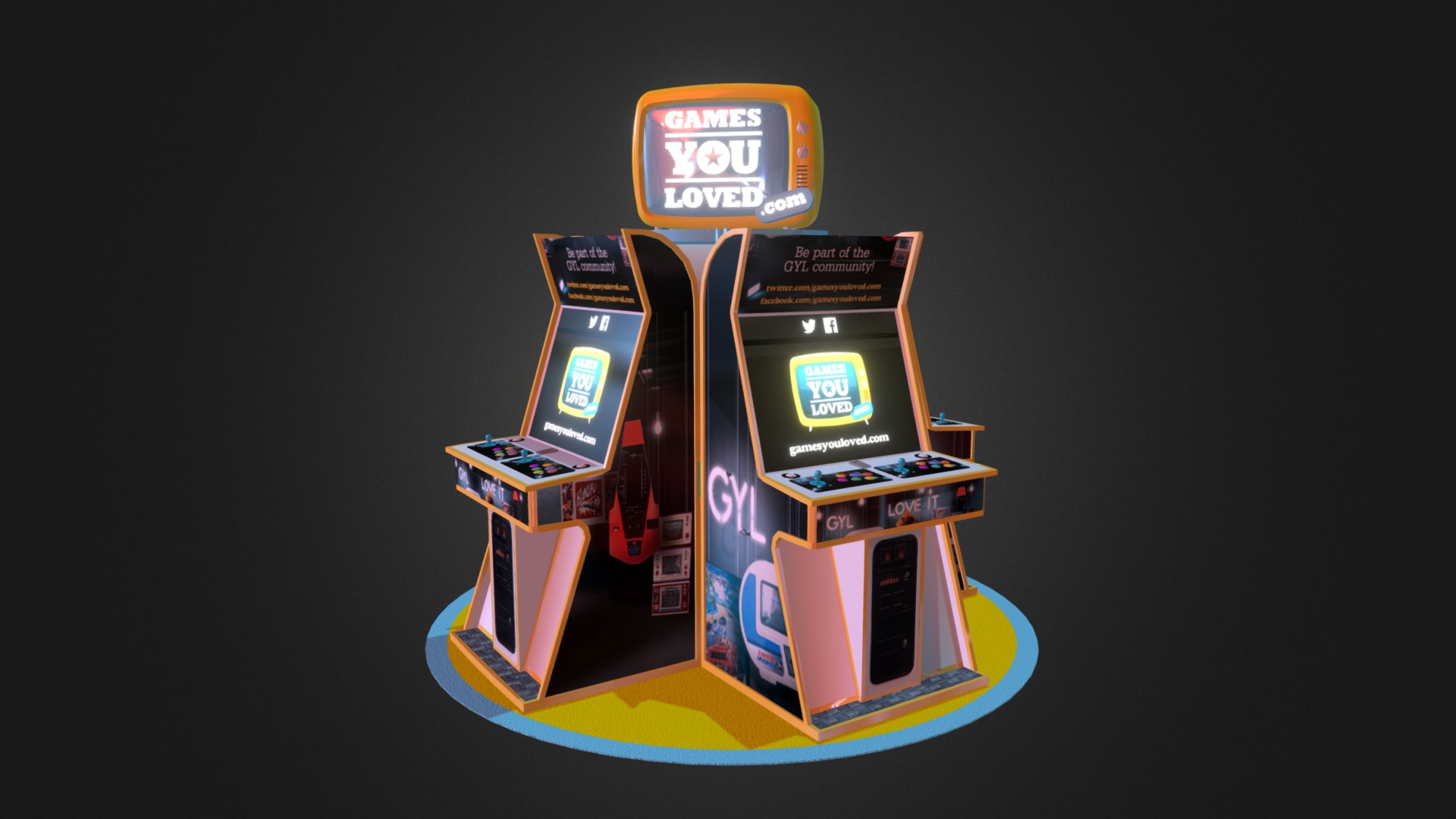 Games You Loved Arcade - 3D model by Jan (@jan_neves) 3d model