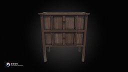 Pantry_Chest assets, chest, korea, kitchen, korean, cultural-heritage, joseon, pantry, wood, thatched-house, daily-supplies, pantry_chest