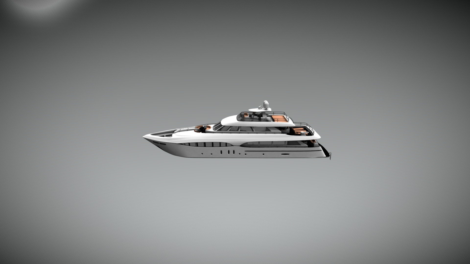 Yacht - 3D model by matteosponza 3d model