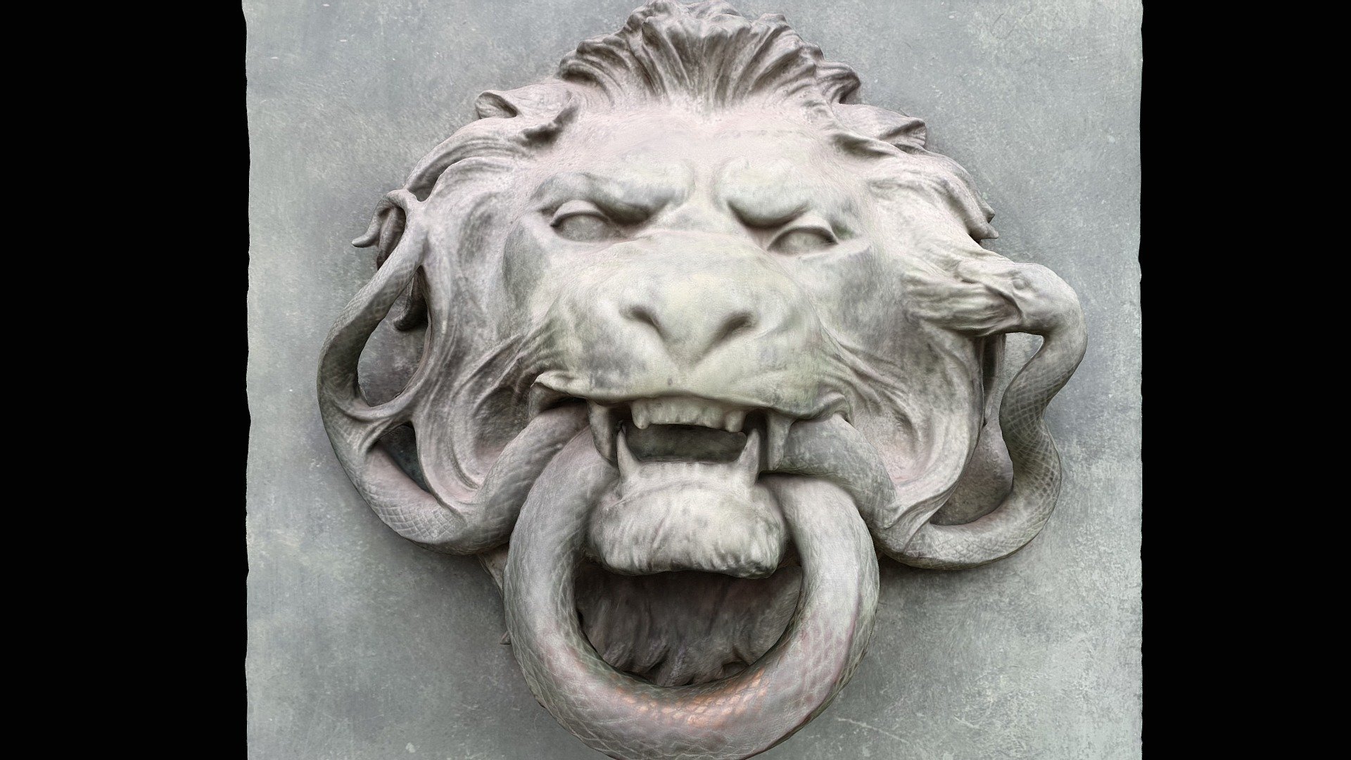 Lion head located on the door of the Tribunal Correctionnel de Paris, France.
3D scanned using RealityScan for Android. Raw scan.
Texture is a bit overexposed, but the 3D model is quite usable with a little bit of cleanup! - Lion Head - Paris - Buy Royalty Free 3D model by Benoît Rogez (@shadows44) 3d model