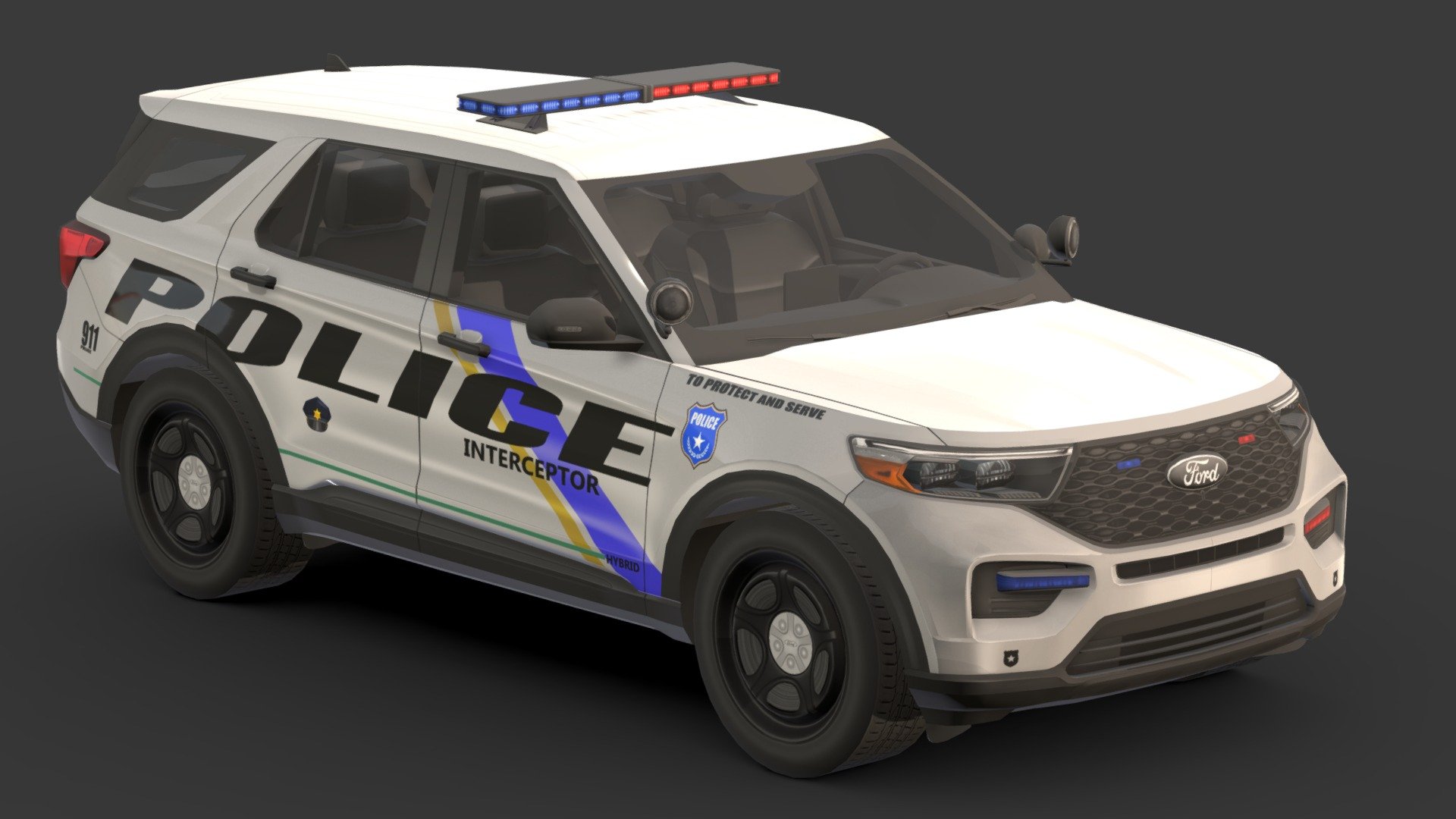 Police Car # 2

You can use these models in any game and project.

Low-poly

Average poly count : 30,000

Average number of vertices : 30,000

Textures : 4096 / 2048 / 1024

High quality texture.

format : fbx , obj , 3d max

Isolated parts (Door, steering wheel, wheels, body) 3d model