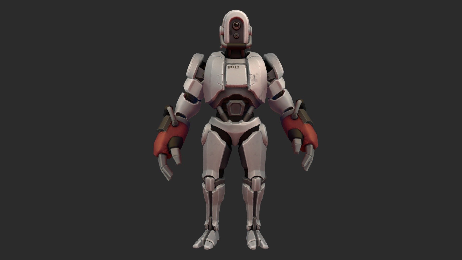 This is a robot I have made, that you can fight in the mobale game MMA manager 2, made by Fun Rock studios 3d model