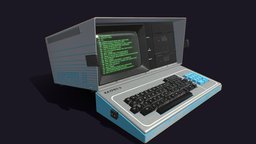 KayPro 2 Computer computer, computers, retro, electronic, dust, 80s, old, substancepainter, substance