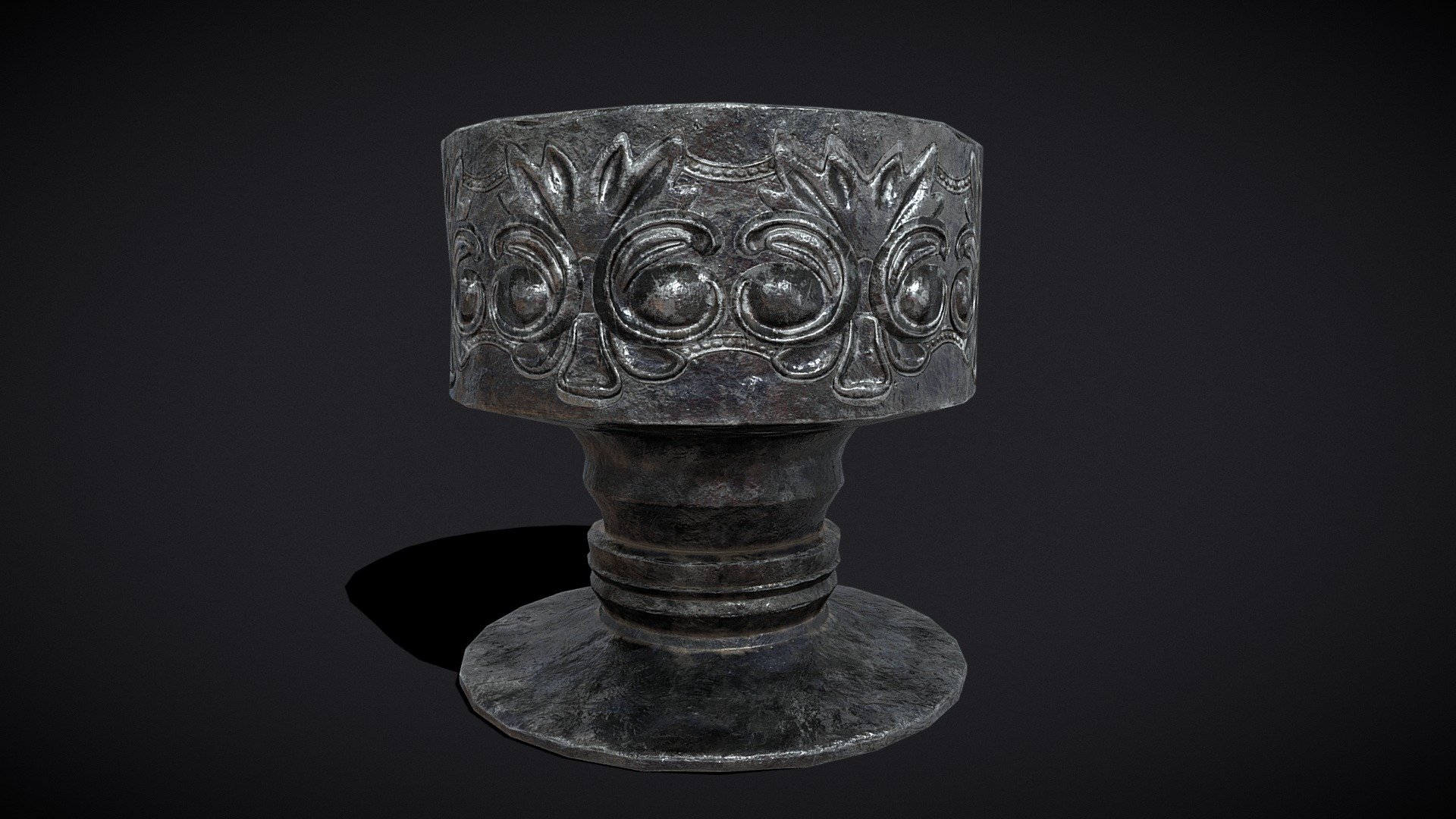 Short Medieval Goblet
VR / AR / Low-poly
PBR approved
Geometry Polygon mesh
Polygons 1,440
Vertices 1,418
Textures 4K PNG - Short Medieval Goblet - Buy Royalty Free 3D model by GetDeadEntertainment 3d model