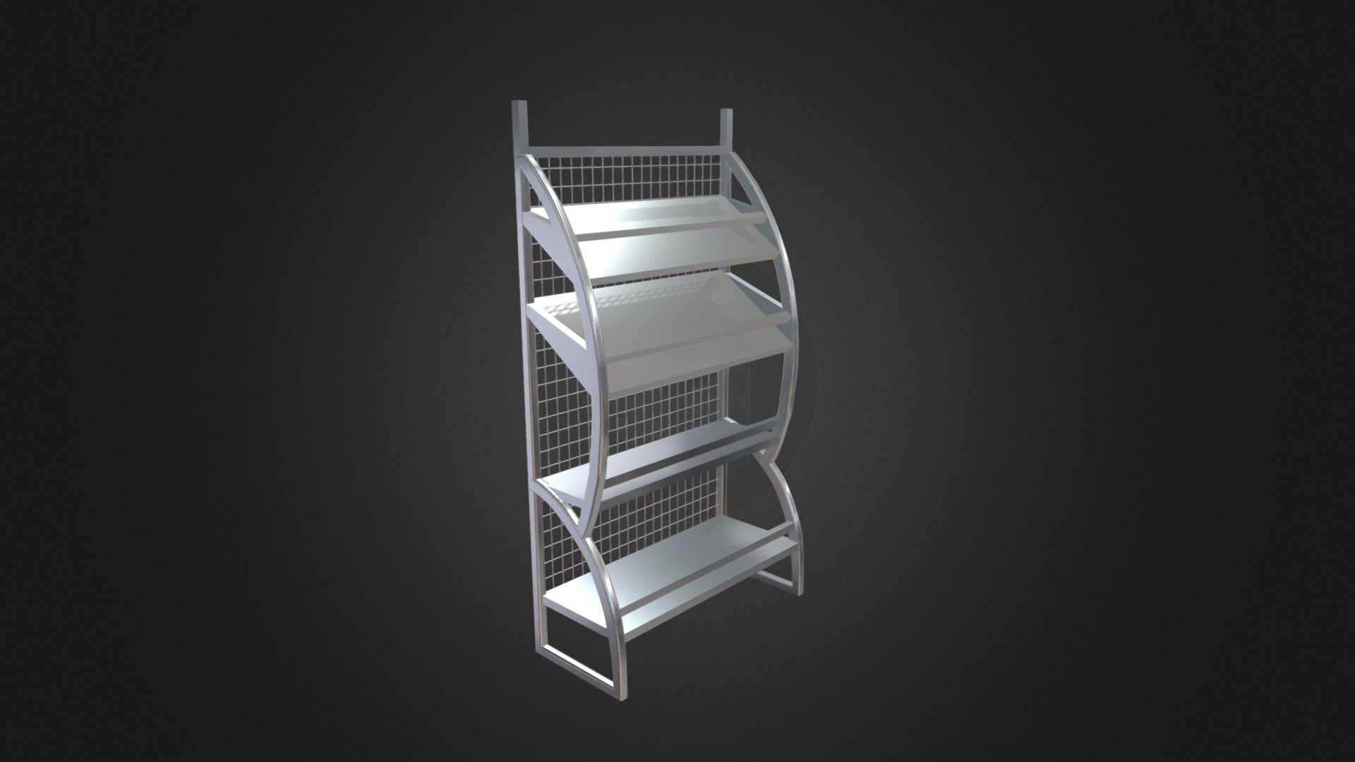 Goods-shelves - 3D model by llllline 3d model