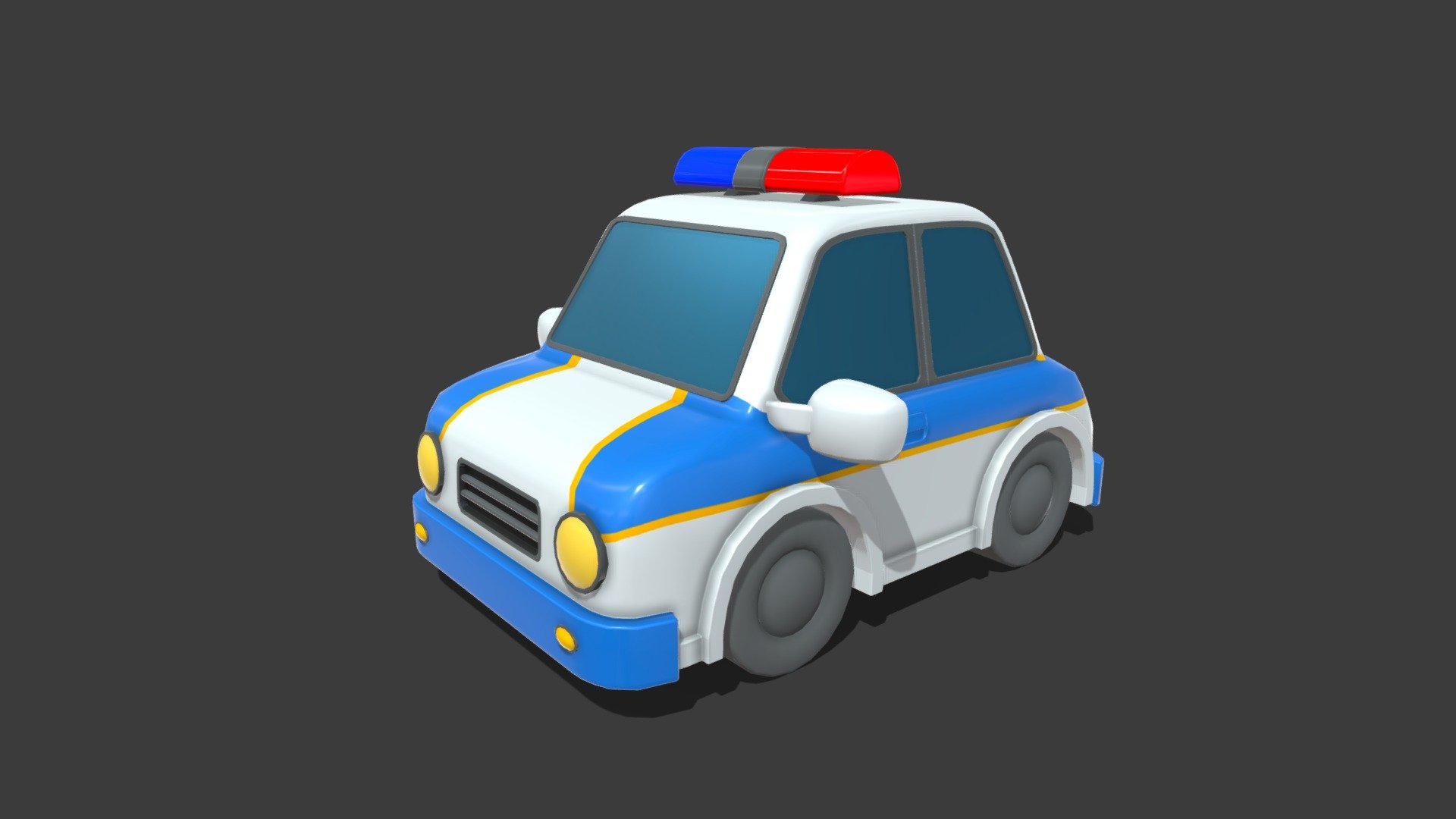 toy police car - Buy Royalty Free 3D model by ostrich (@gohean33) 3d model