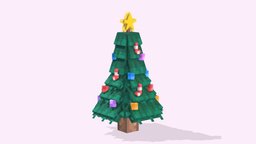 Christmas Tree blockbench, minecraft