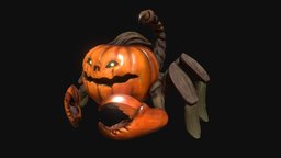 Pumpkin_Scorpion plant, food, insect, rpg, spider, scorpion, crab, cockroach, claw, nature, hallowen, scorpion3d, pumpkin-halloween, halloween-pumpkin, rpg-character, rpggame, character, game, lowpoly, gameasset, monster, characterdesign, pumpkin, halloween-2021