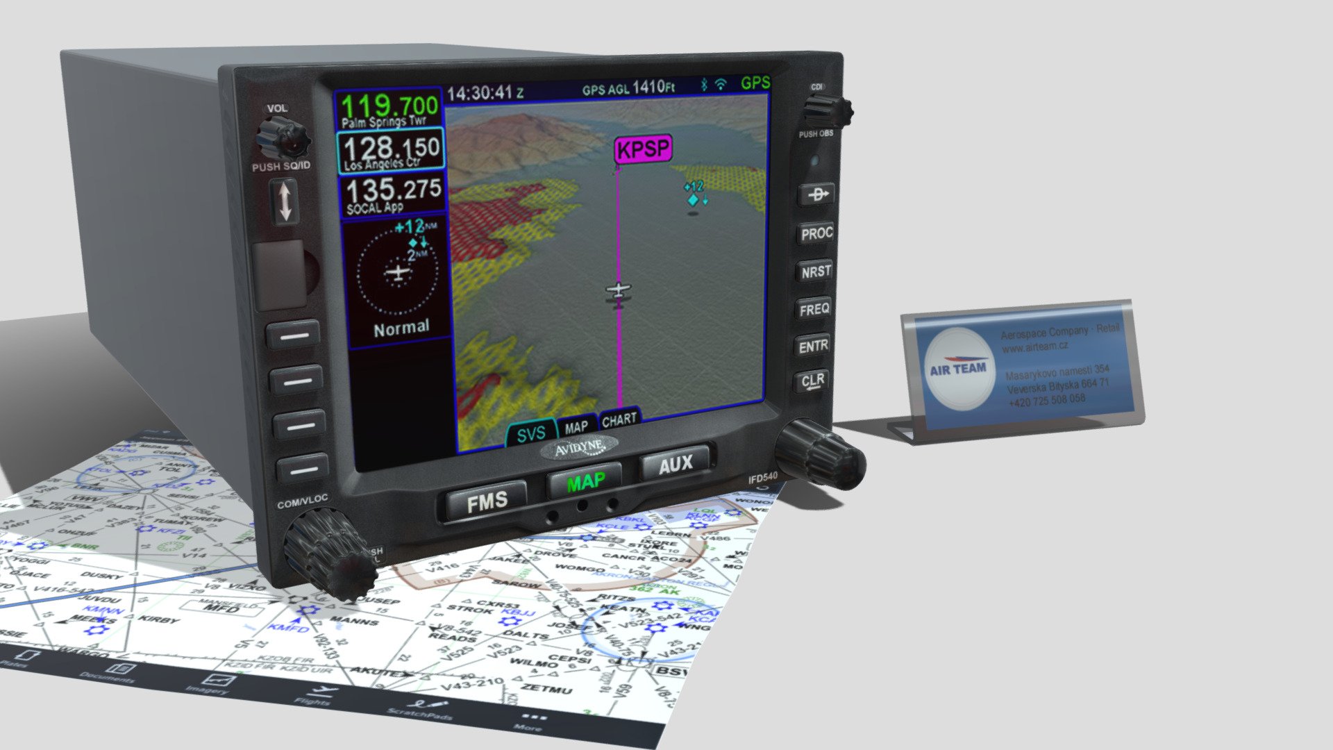 Avidyne IFR 540 navigator - Buy Royalty Free 3D model by paperscan 3d model