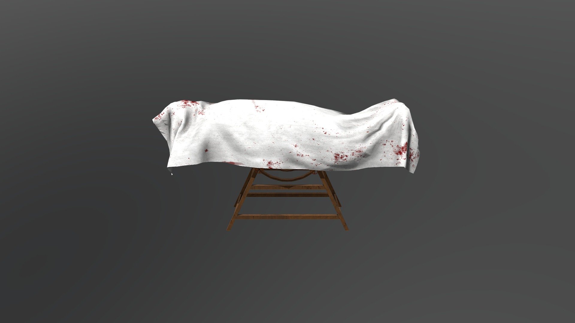 Dead body on victorian operational bed - Operational Bed - 3D model by khuranah 3d model