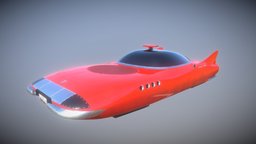 Artemis X-3000 vintage, retro, hover, conceptcar, hovercar, conceptdesign, retrofuturism, retrofuturist, flying-car, retrofuture, blender, vehicle, pbr, conceptart, sci-fi, futuristic, car, concept, hover-car