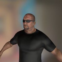 Bouncer/Tough Guy bodyguard, bouncer, gangster-unity, low, poly