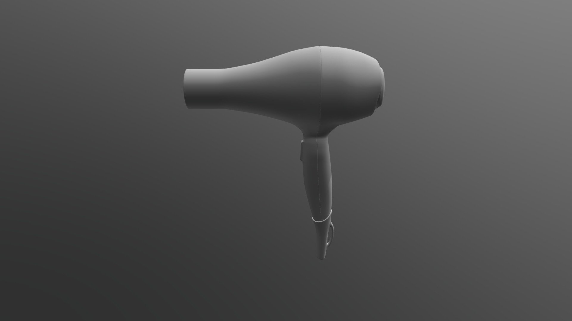 hairdryer - 3D model by retniw 3d model