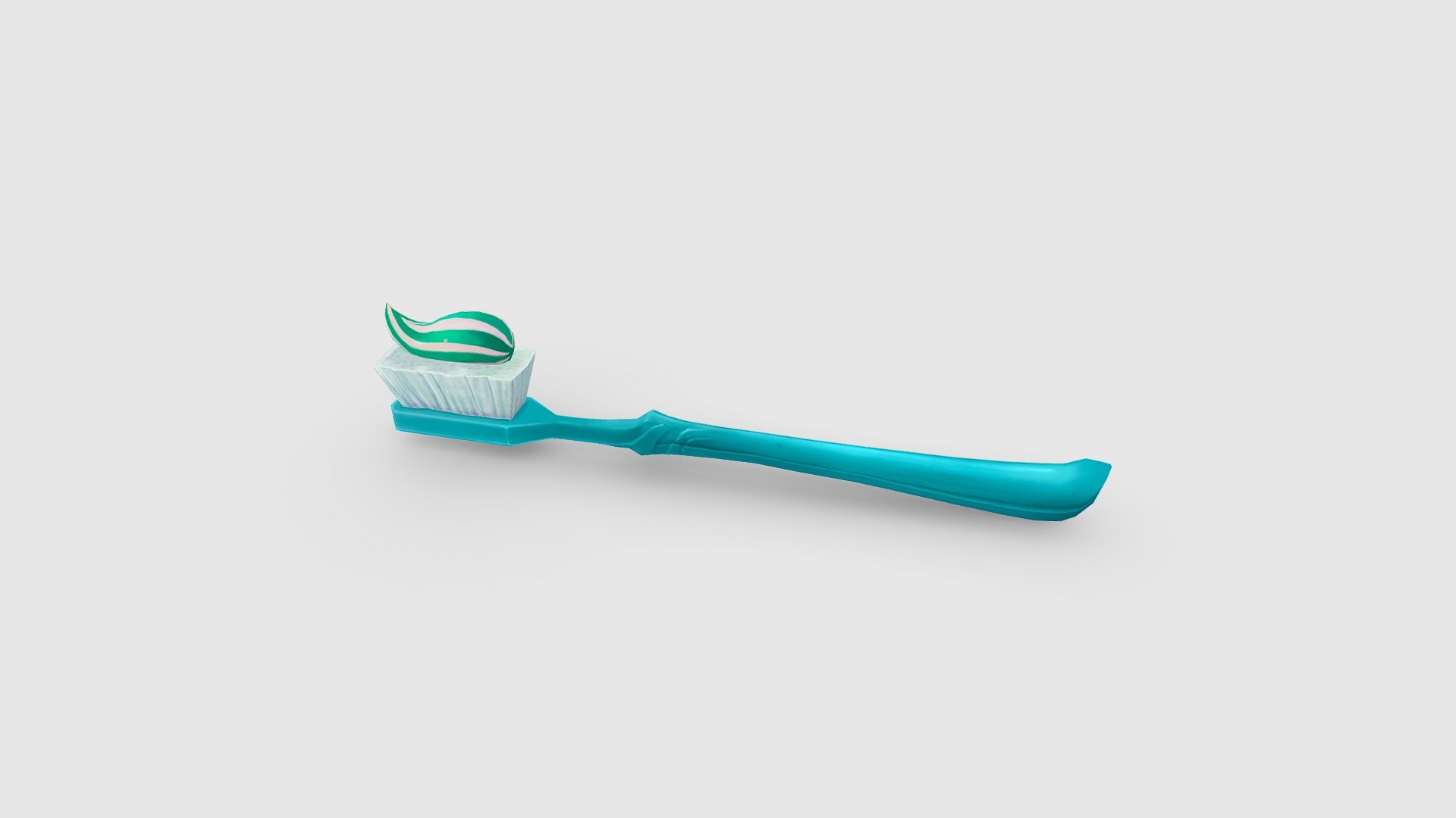 Cartoon toothbrush - toothpaste - brush teeth Low-poly 3D model - Cartoon toothbrush - toothpaste - brush teeth - 3D model by ler_cartoon (@lerrrrr) 3d model