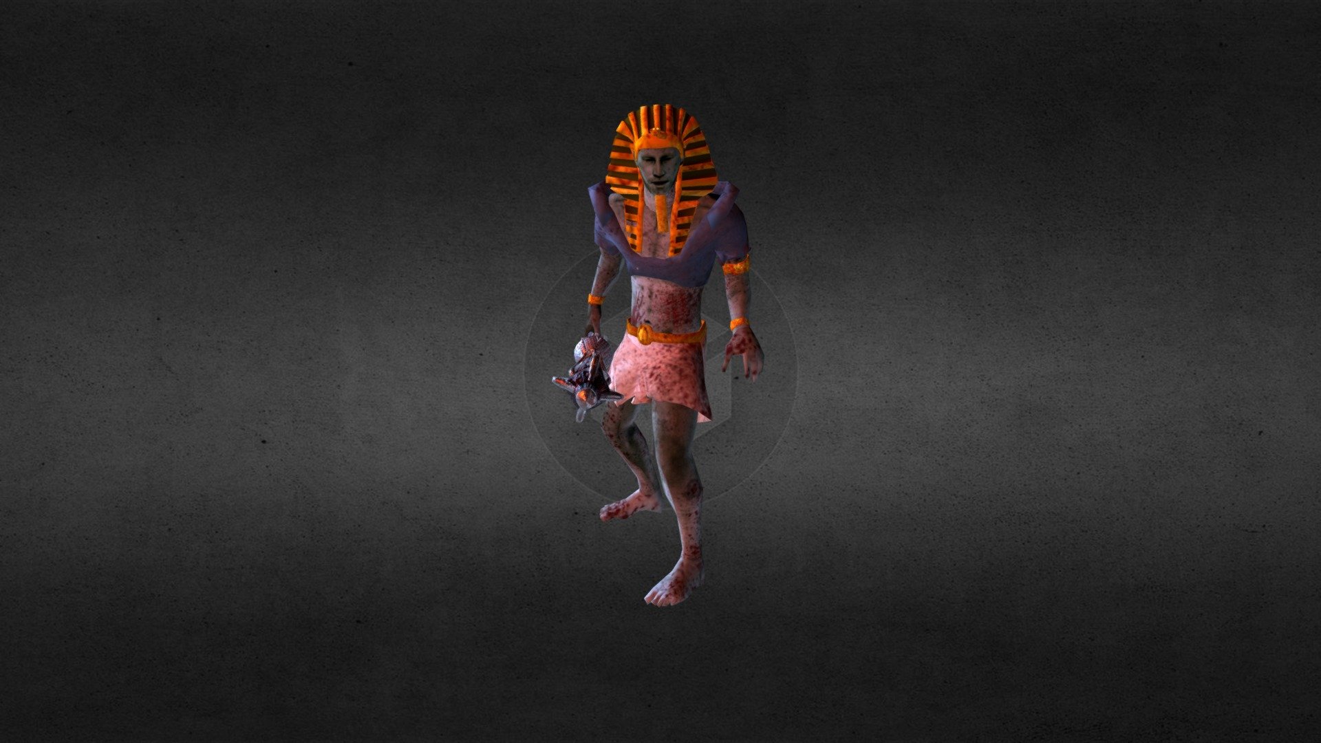 fully rigged and animated Low Poly Pharao

https://www.youtube.com/watch?v=zQ8jCTFL9dw
https://7daystodie.com/forums/showthread.php?109732-Curse-of-Anubis-Prefab-The-Sphinx - Pharao - 3D model by Joel (@JoelKilb) 3d model