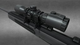 Steyr Scout scope, sniper-rifle, weapon