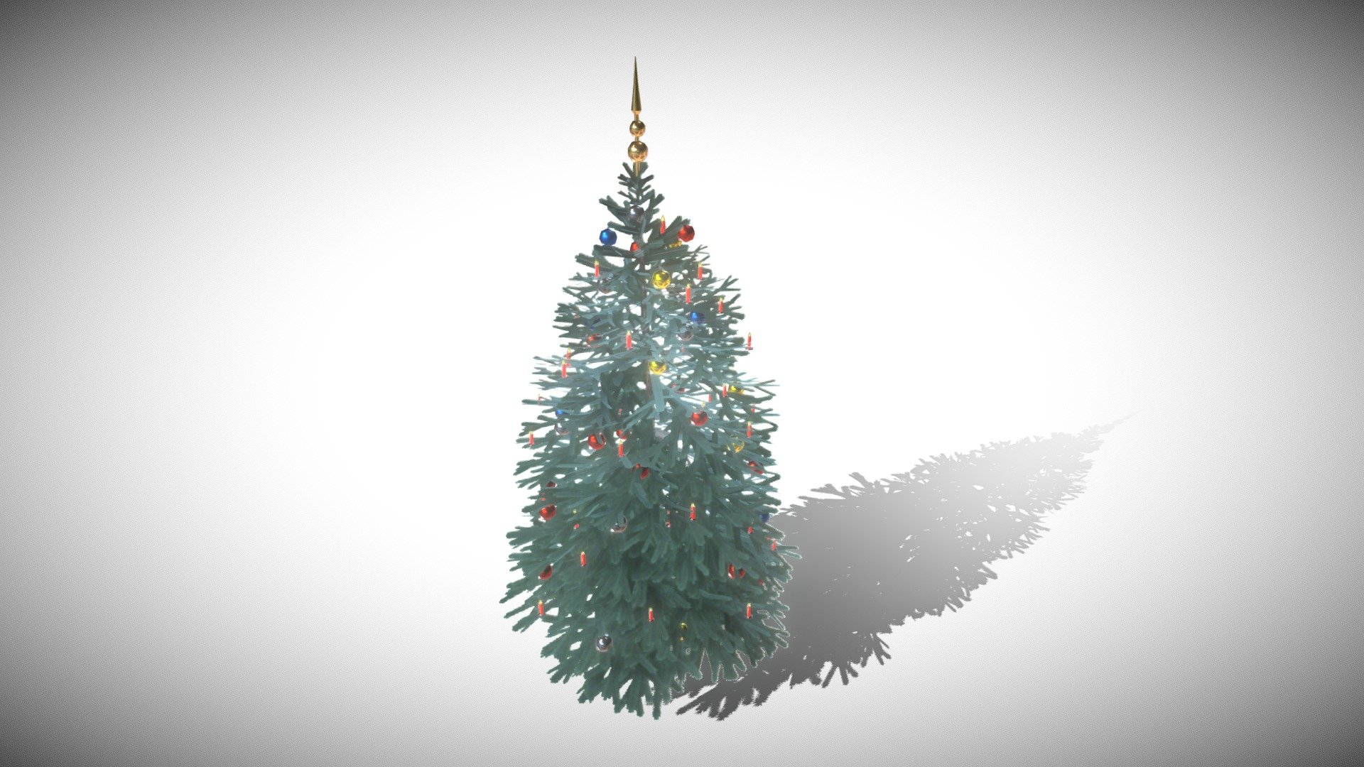 Ein Weihnachtsbaum :) - Christmas tree - Buy Royalty Free 3D model by VIS-All-3D (@VIS-All) 3d model