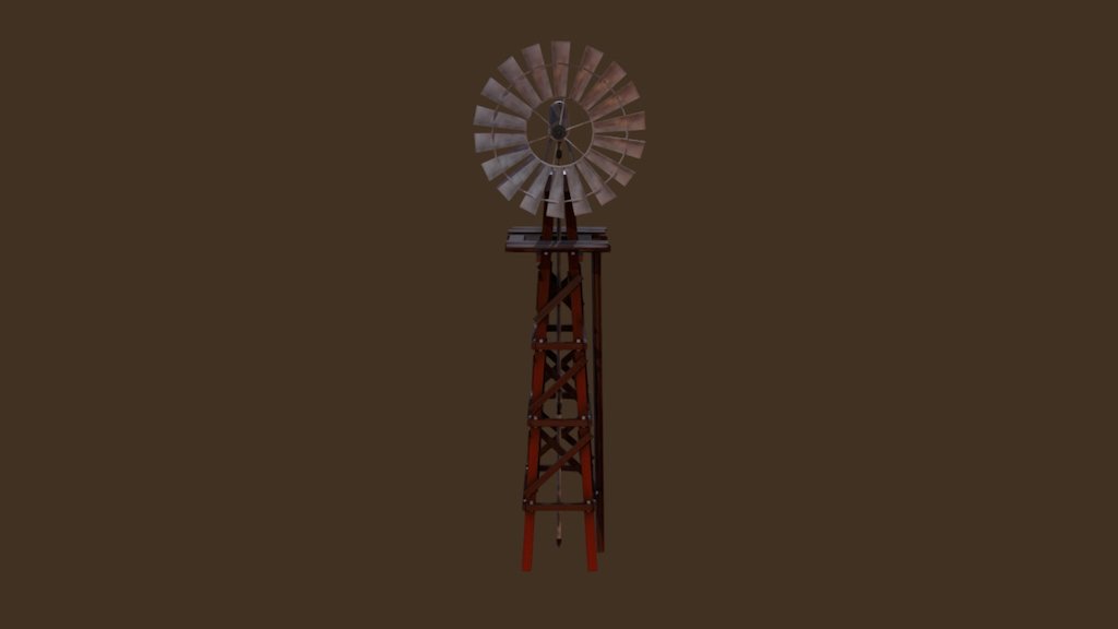 Wild West Windmill made and textured by me, for UCF DIG 4780 Modeling For Realtime Systems. All textures handmade in photoshop 3d model