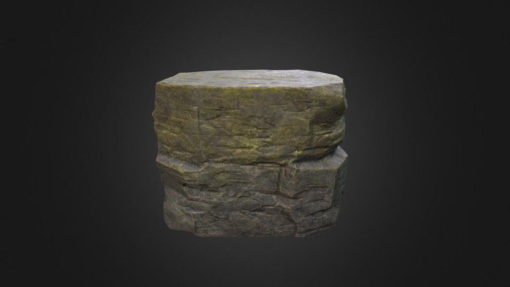 Rock Cliff A - 3D model by demesnegame 3d model