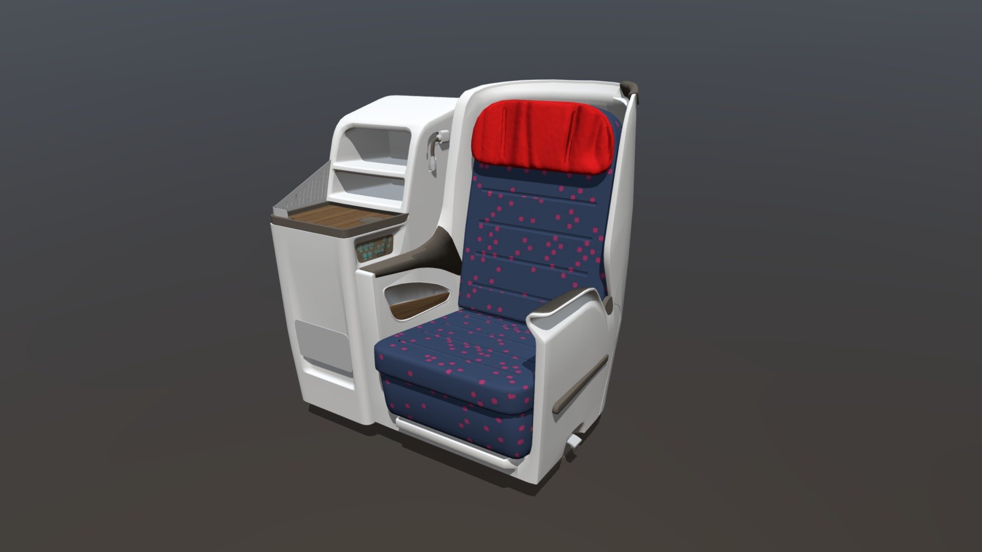 A Railway High Speed Motor Vehicle Seat - Railway High Speed Railway Seats 09 - Buy Royalty Free 3D model by xiaoshen (@chengxiaoshen) 3d model