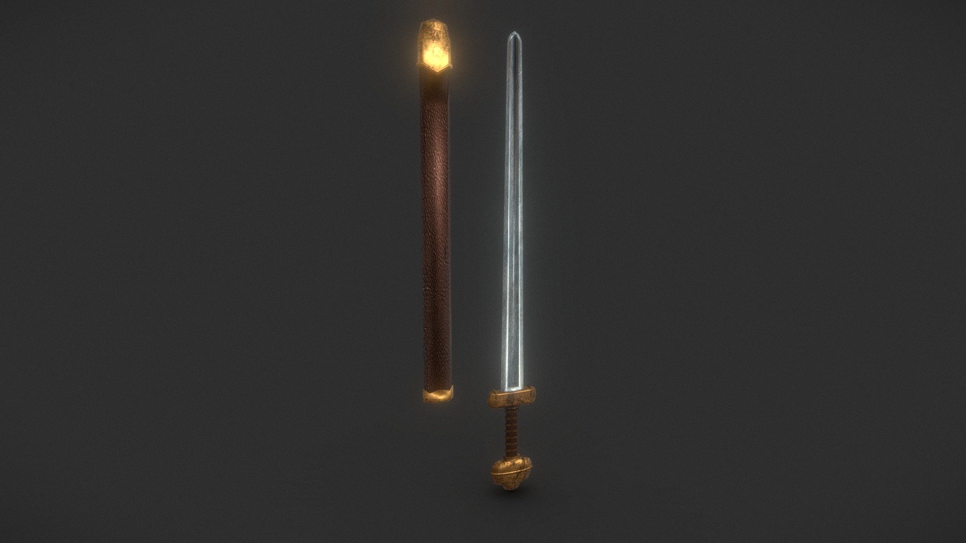 The Viking Age sword (also Viking sword) or Carolingian sword is the type of sword prevalent in Western and Northern Europe during the Early Middle Ages.

The Viking Age or Carolingian-era sword developed in the 8th century from the Merovingian sword (more specifically, the Frankish production of swords in the 6th to 7th century, itself derived from the Roman spatha) and during the 11th to 12th century in turn gave rise to the knightly sword of the Romanesque period.

Info Link:https://en.wikipedia.org/wiki/Viking_sword

I have a Patreon Join now! :https://www.patreon.com/user?u=14434838 - Norse Sword - Download Free 3D model by Yanez Designs (@Yanez-Designs) 3d model