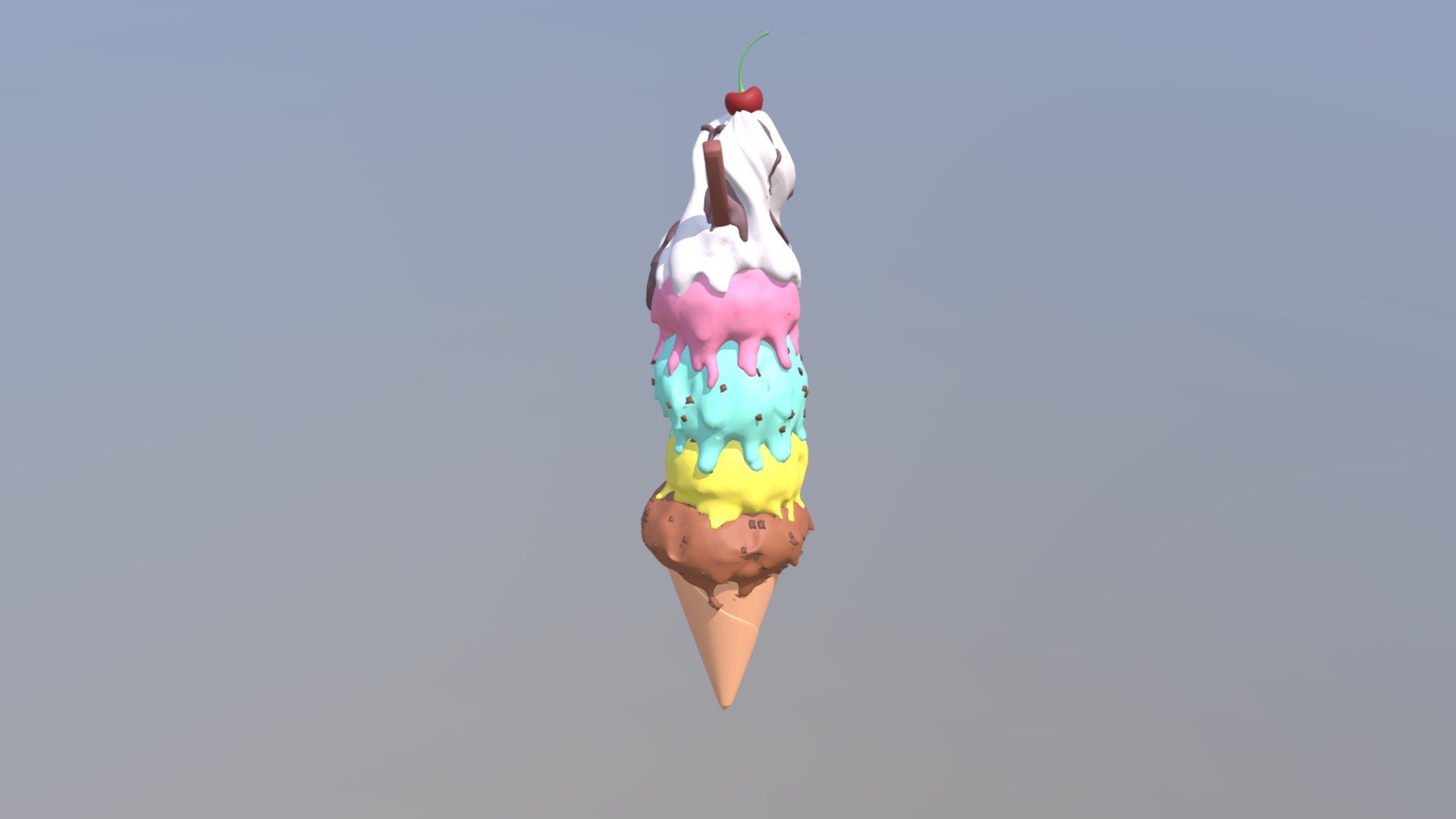 Icecream - 3D model by ytenook 3d model