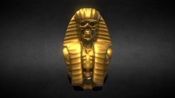 Day 26 sculpt, death, prop, sculpting, pharaoh, king, sculptgl, egipt, cursed, sculptjanuary, skull, sculpture, sculptjanuary21