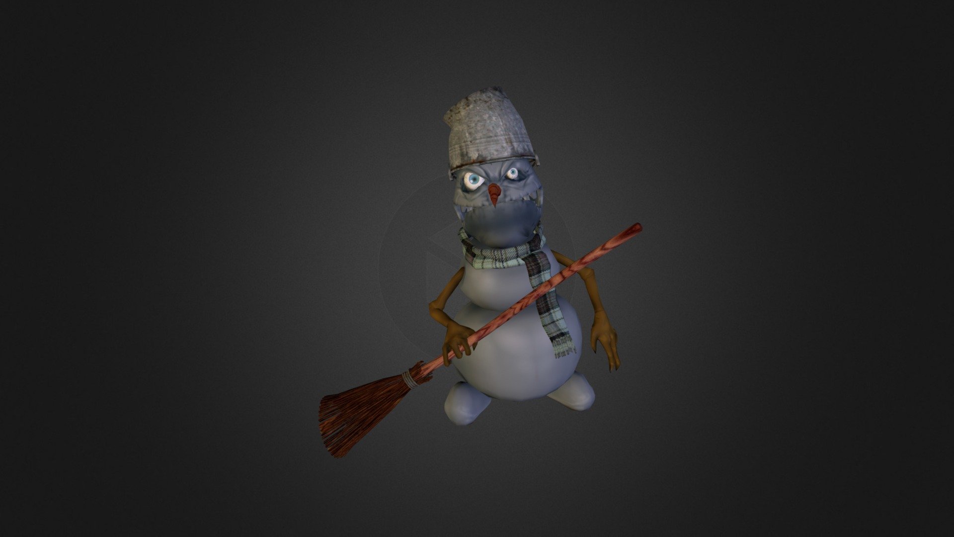 snowman - 3D model by moscowich 3d model